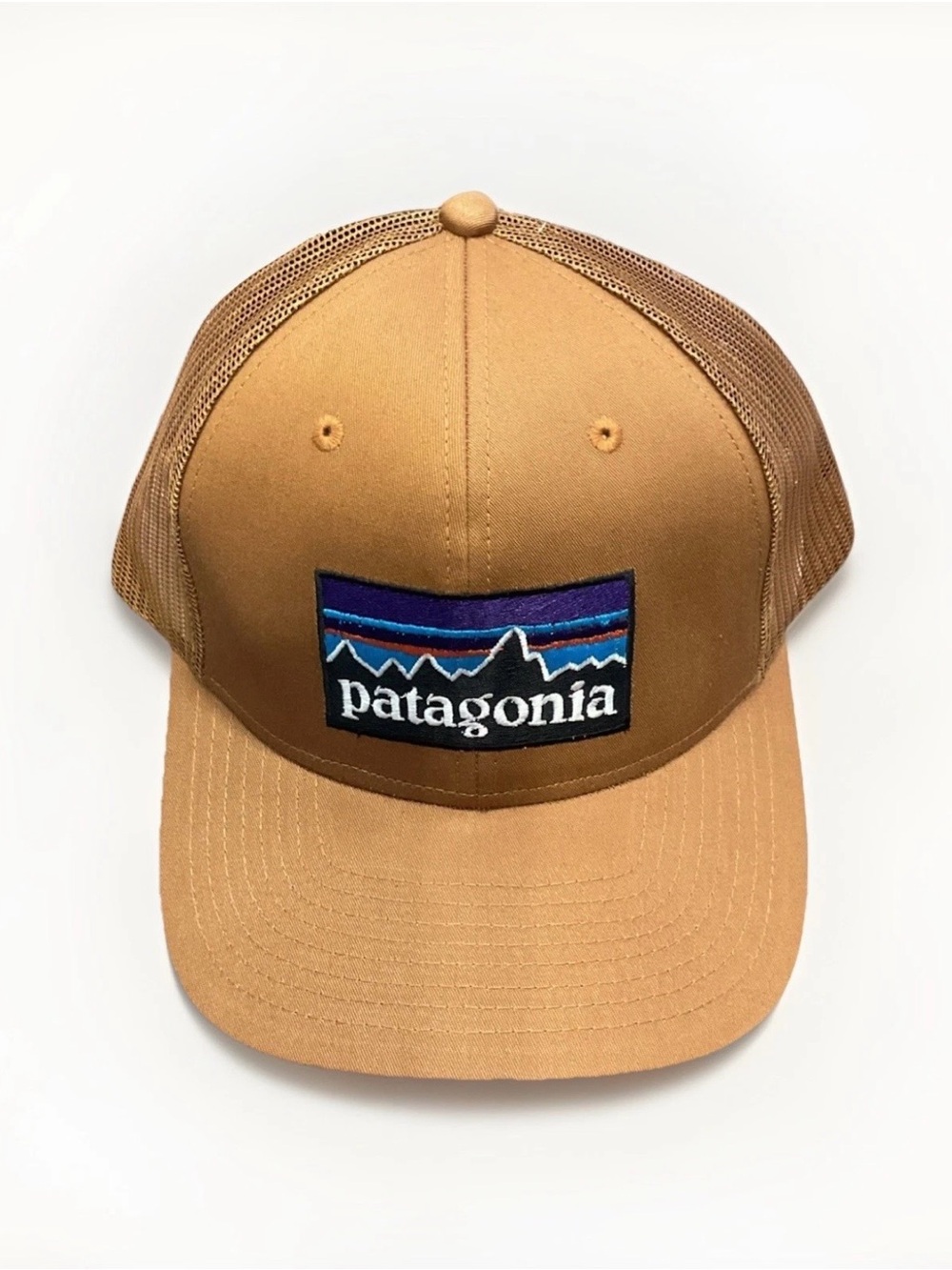 Patagonia camel- Brown Mesh Back Cap with Signature Patch